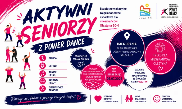Darmowe zajęcia dla seniorów w Olsztynie: ruszają treningi w Uranii