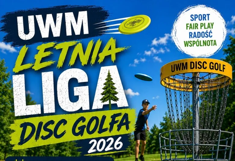UWM Letnia Liga Disc Golfa w Olsztynie. Udział jest bezpłatny